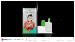10x20 Peninsula booth design by Exhibit-Rentals